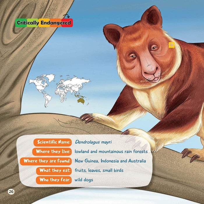 Endangered Book - Knowledge About Endangered Animals In English