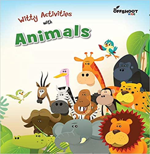 Witty Activities with Animals - 48 Funny Coloring Pages With Funny Animals Activities for Kids