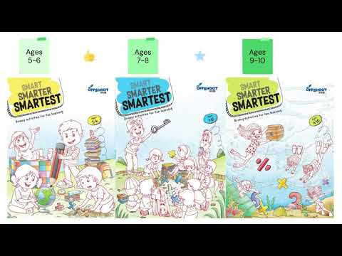 Smart Smarter Smartest Workbook For Children Ages 5-6 - Fun Books and Graded Activities For Kids